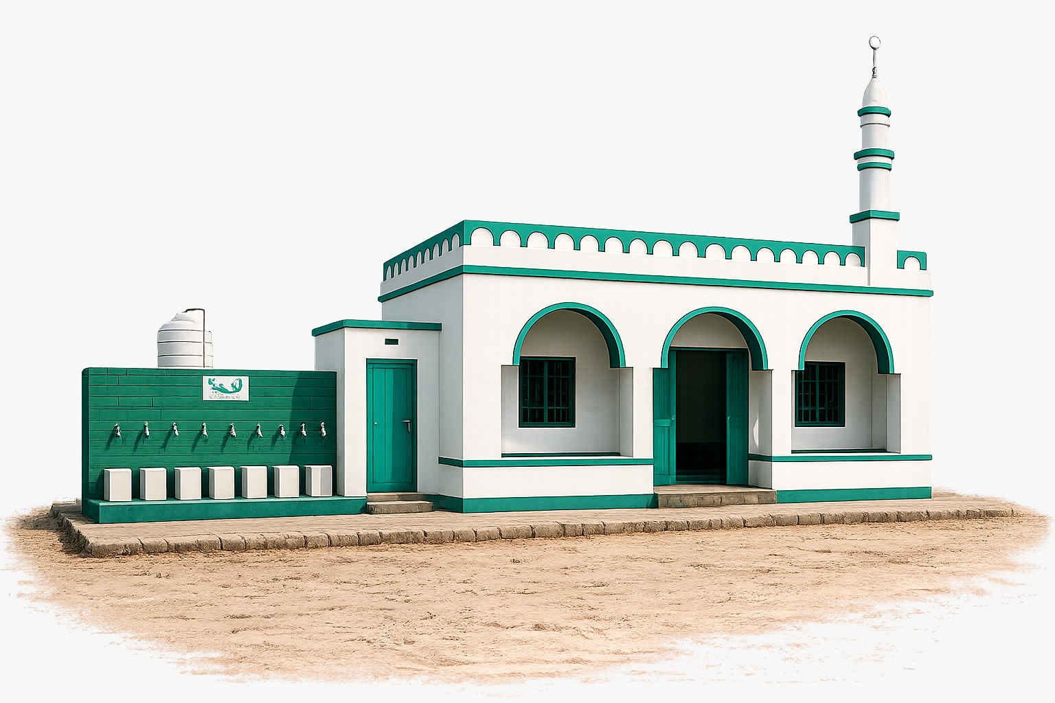 مسجد مساحة 70م²